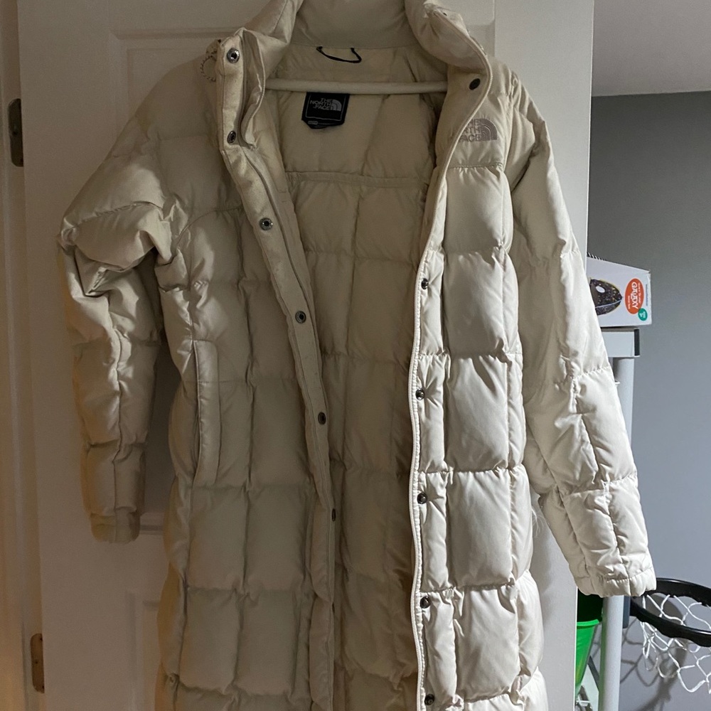 Women XS Cream NorthFace Jacket